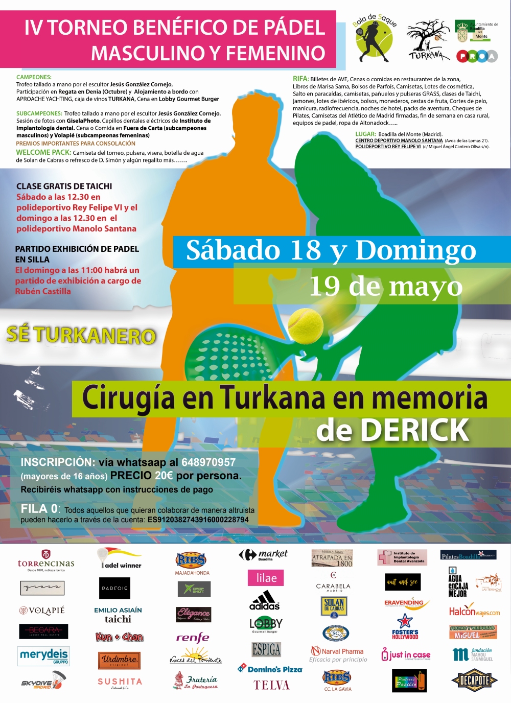 Torneo de padel benéfico cirugia en Turkana